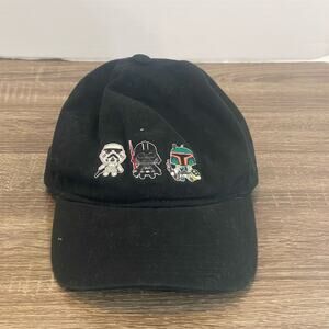 Star Wars Unisex Black Adjustable Strapback Cap Darth Vader Stormtrooper